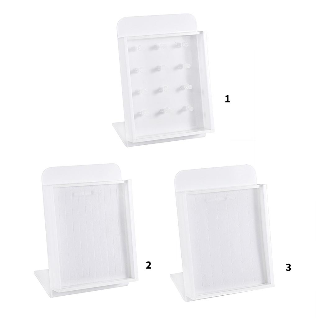 Transparent Acrylic Jewelry Presentation Board With Lid Belly Rings Lip Rings Organiser For Retail Stores