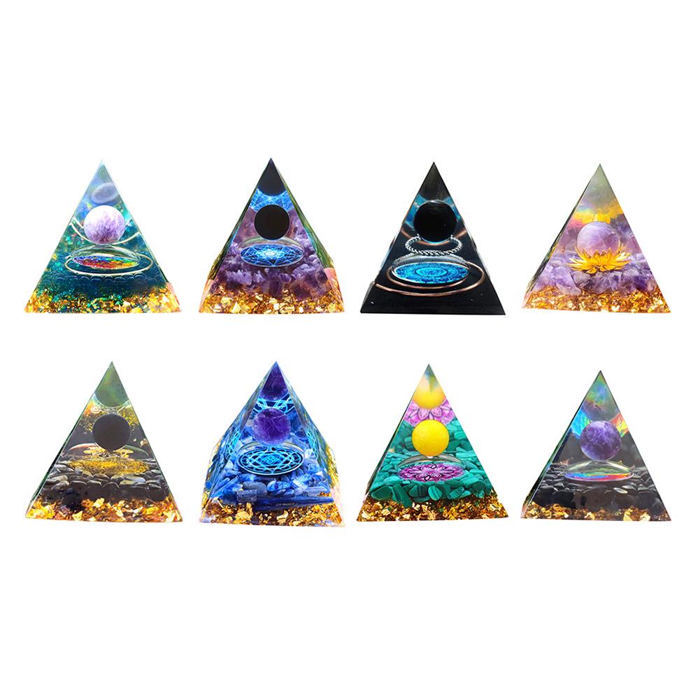 

AU 5 см Оргонит Пирамида Исцеляющий Рейки Оргон Генератор Энергии Хрустальный Камень