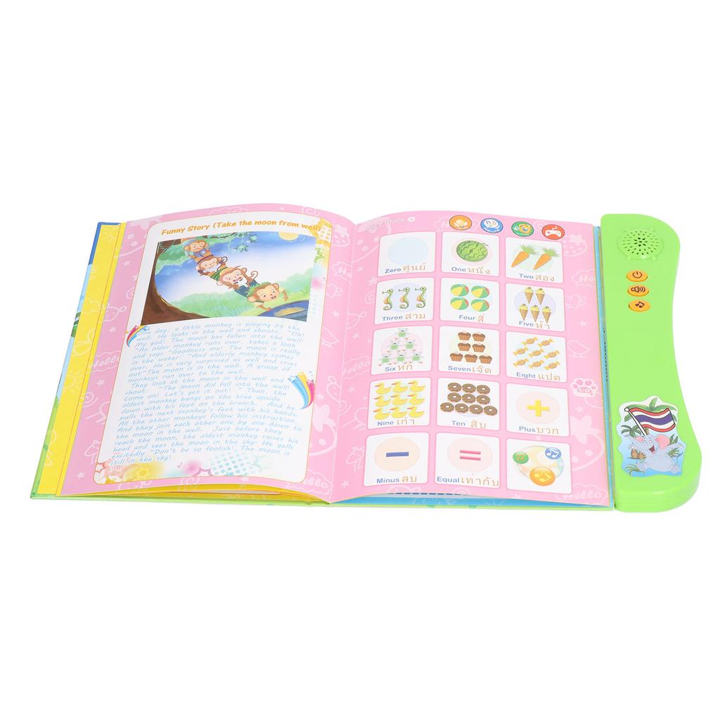 Language Learning Digital Book Thai English Sound Talking Book for Words Learning Preschool Education