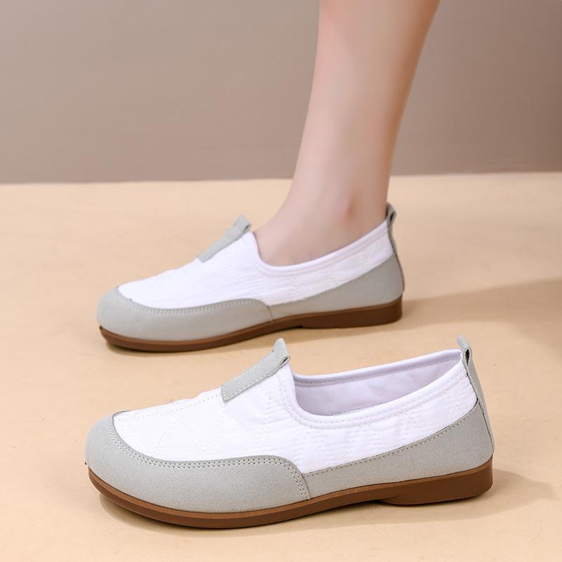 Retro Style Doudou Shoes Spring and Autumn New Fashion Casual Single Shoes Women's Soft Sole Not Tired Mother Shoes