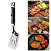 Pinze per Griglia in Acciaio Inossidabile Bloccabili Spatola Multiuso per BBQ Barbecue Campeggio Cucina all'Aperto Girare Hamburger Bistecche