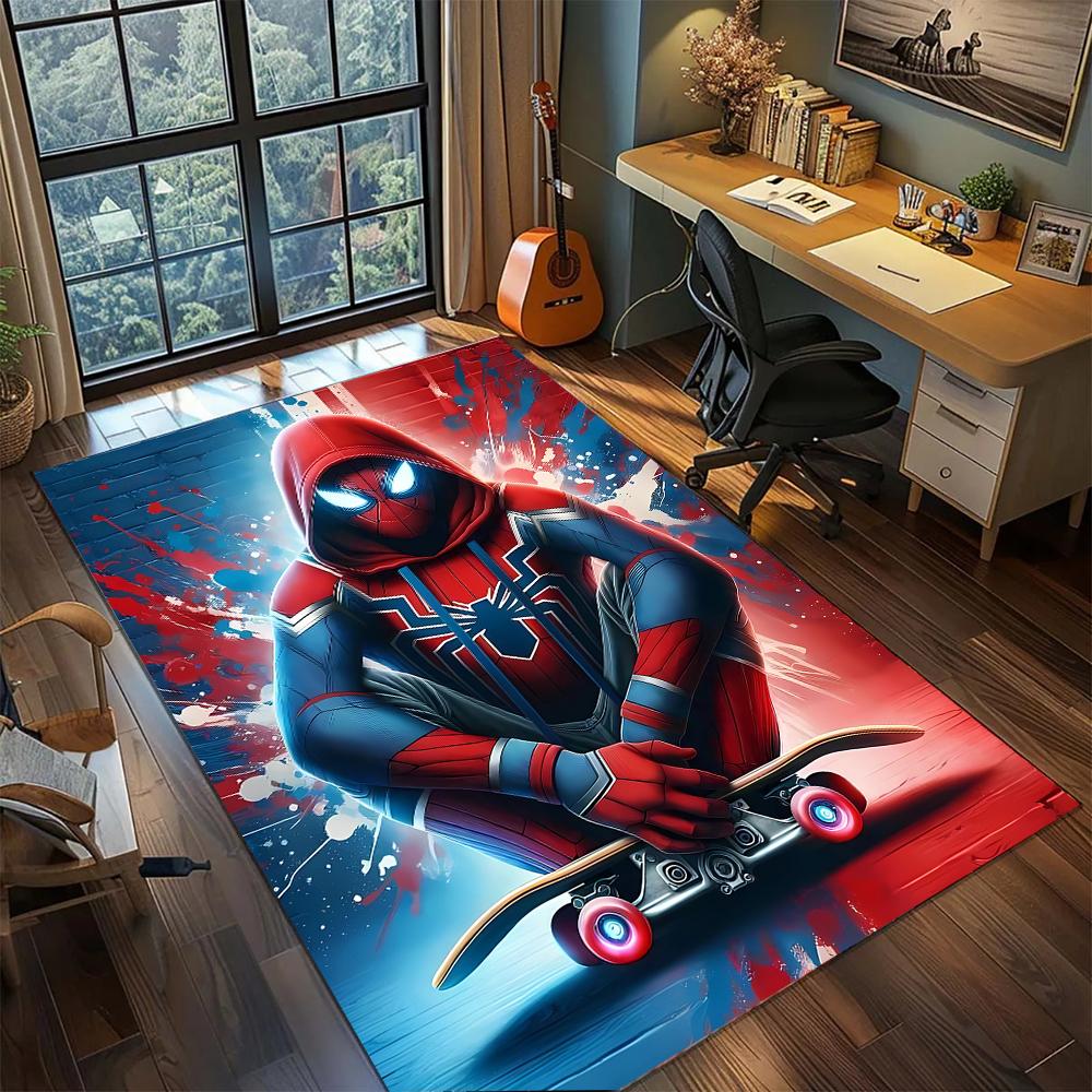 

Spider-Man: Guardian Hero Rug Carpet Large Area Rug Non Slip Washable Floor Mat Gamer Room Bedroom Home Decor 60x90cm