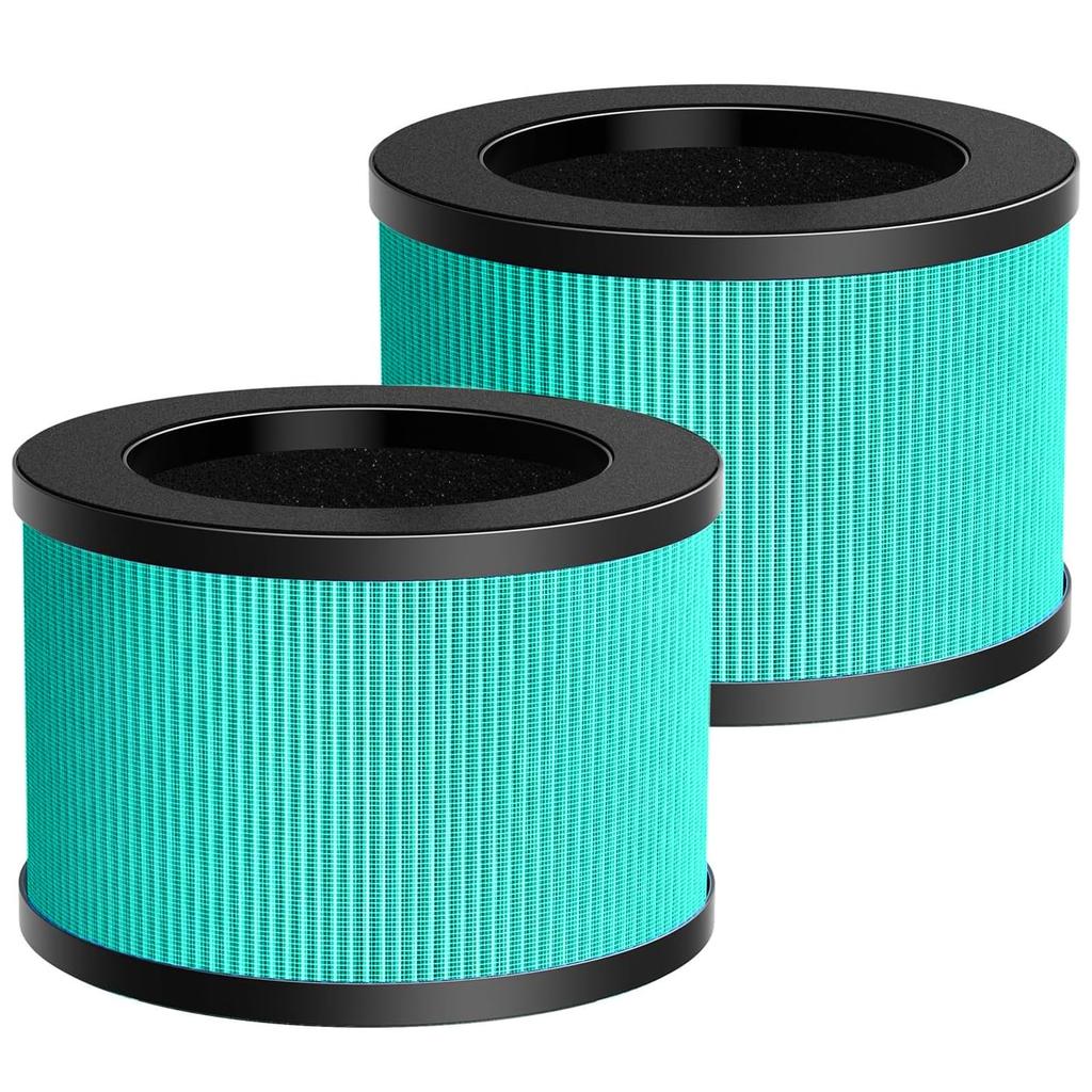 LINNIW Upgraded HEPA Replacement Filter Compatible with Air Purifier Pet Dunder Version 2 DH-JH01 DH-JH01 (Green Pack)