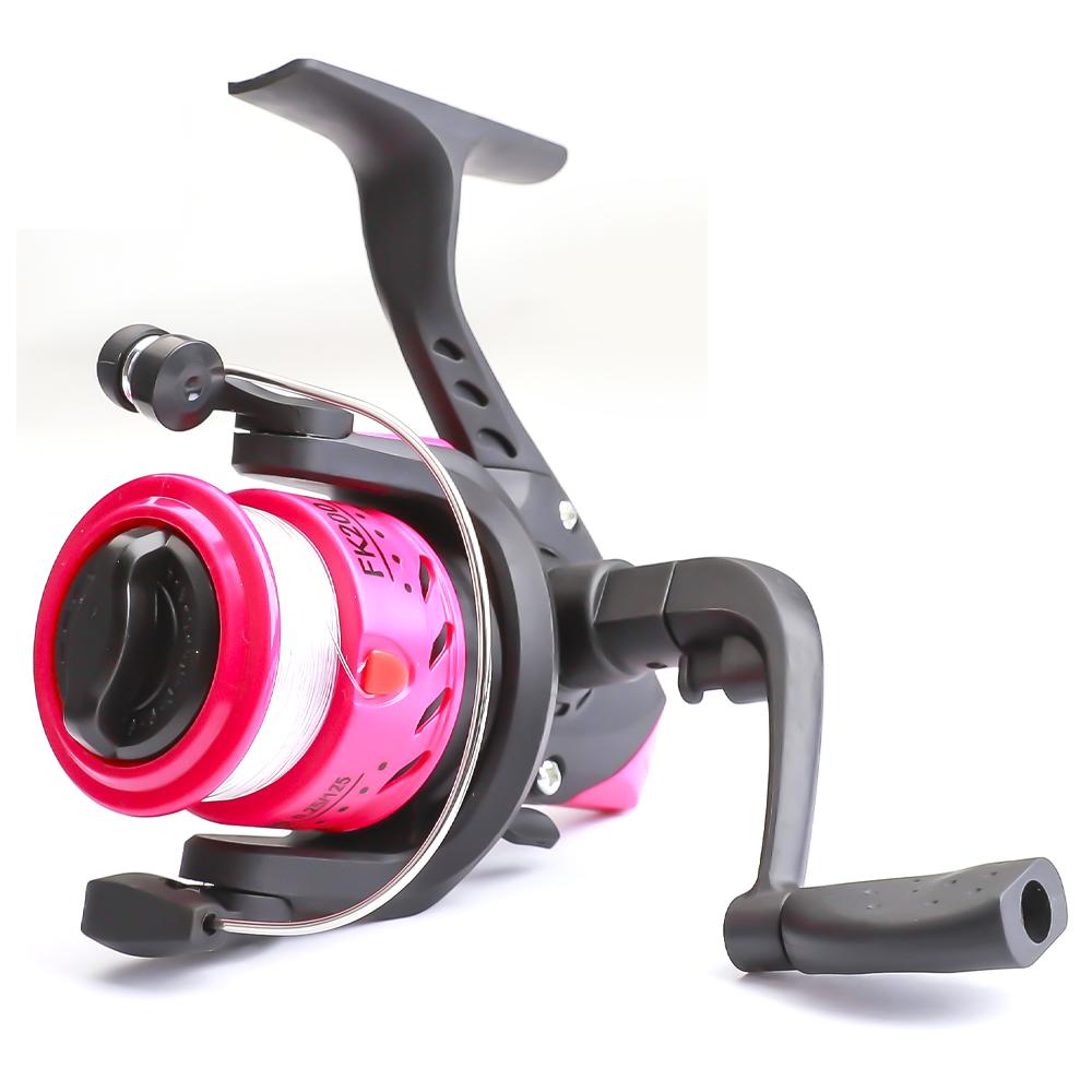 

Мини-катушка для рыбалки FTK - легкий алюминиевый корпус, высокая скорость 5.2:1 передаточное отношение, плавная система 3BB для легкой рыбалки 5.2:1 розовый