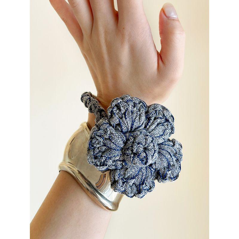 

SoftServe Мягкий Поставка Сорбет Вязание Крючком Цветок Форма Кольцо для Волос Веревка для Волос Аксессуары для Волос Ремешок для Ношения Cowboy Blue