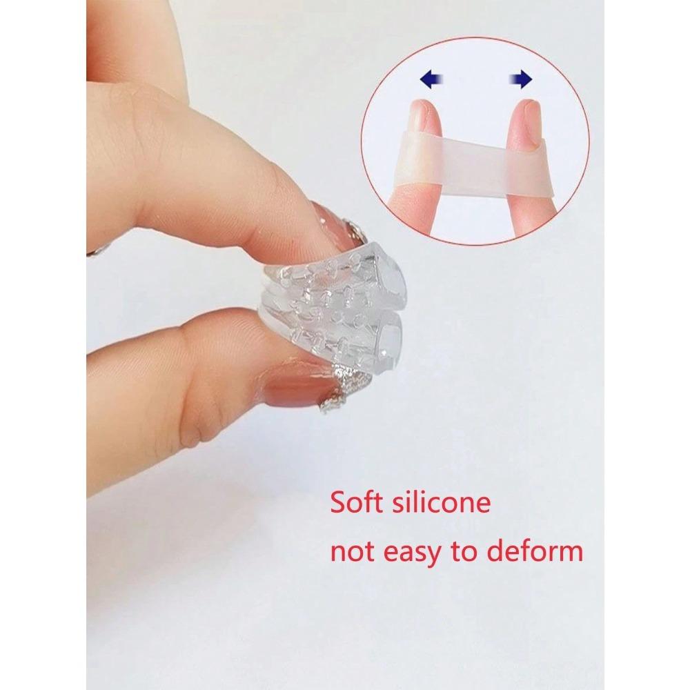 Gel Toe Protectors, Breathable Open Toe Sleeves Toe Tubes Toe Caps for Separating Toes and Preventing Friction