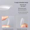 Pre-sized Frosted Ladder-Shaped Nail Tips - 100 Pcs, Thin & No Filing Needed