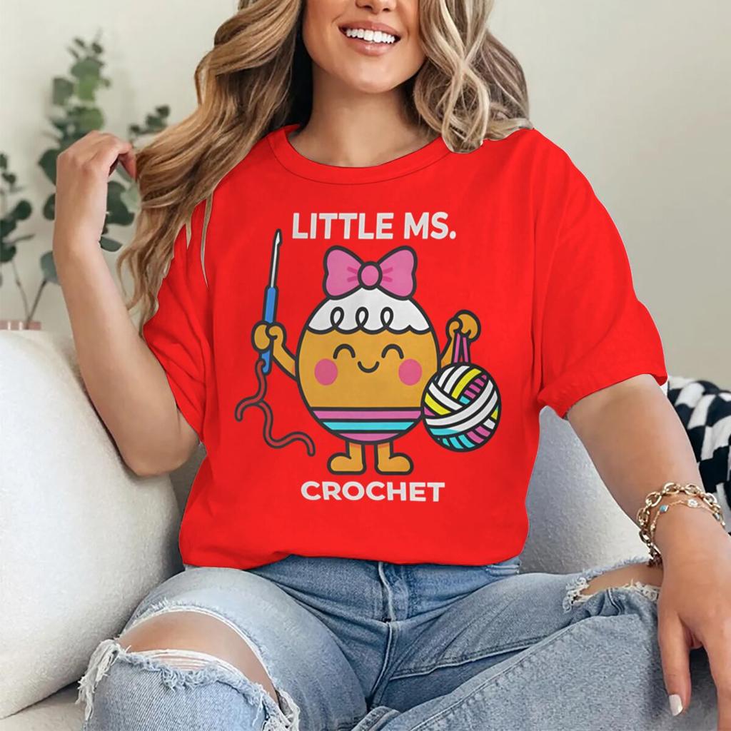 Crochet Lovers Graphic T Shirts Unisex Unisex Fun Short Sleeve Streetwear