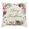 Christmas Throw Pillowcase Home Nordic Holiday Decoration Linen Super Soft Short Plush Sofa Pillowcase