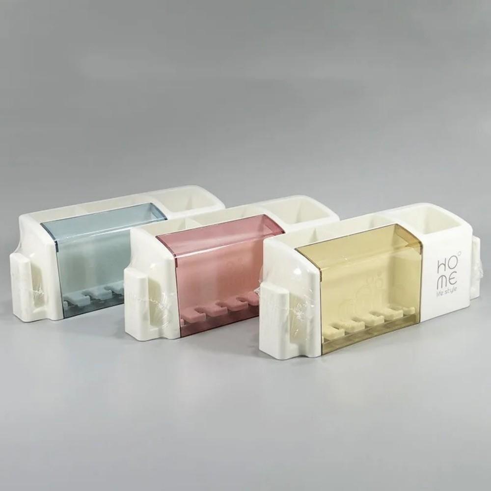 Portable Bathroom Electric Toothbrush Holder Plastic No-Drilling Toothbrush Stand Wall-Mounted Cup Storage Rack Home Use