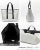 EDITA Large Tote Bag for Men and Women, Lightweight, Washable, Neoprene, with Zipper and Exterior Pocket, Reti Ice Gray (edt-131)