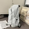 Student Solid Color Schoolbag Large Capacity Backpack