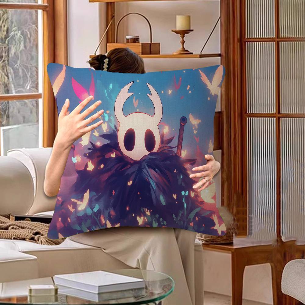 Game Funny Fanart H-Hollow Knight S-Silksong Personalized Pillow Cover Kids Bedroom Wild Party Decor Pillowcase Kid Gift