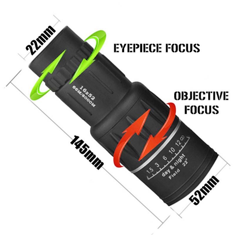 Pictures.Origin Direct Supply 16x52 Monocular High Power Telescope 40x60 Outdoor Glasses Cross-border Foreign Trade Manufacturers To Take Pictures.