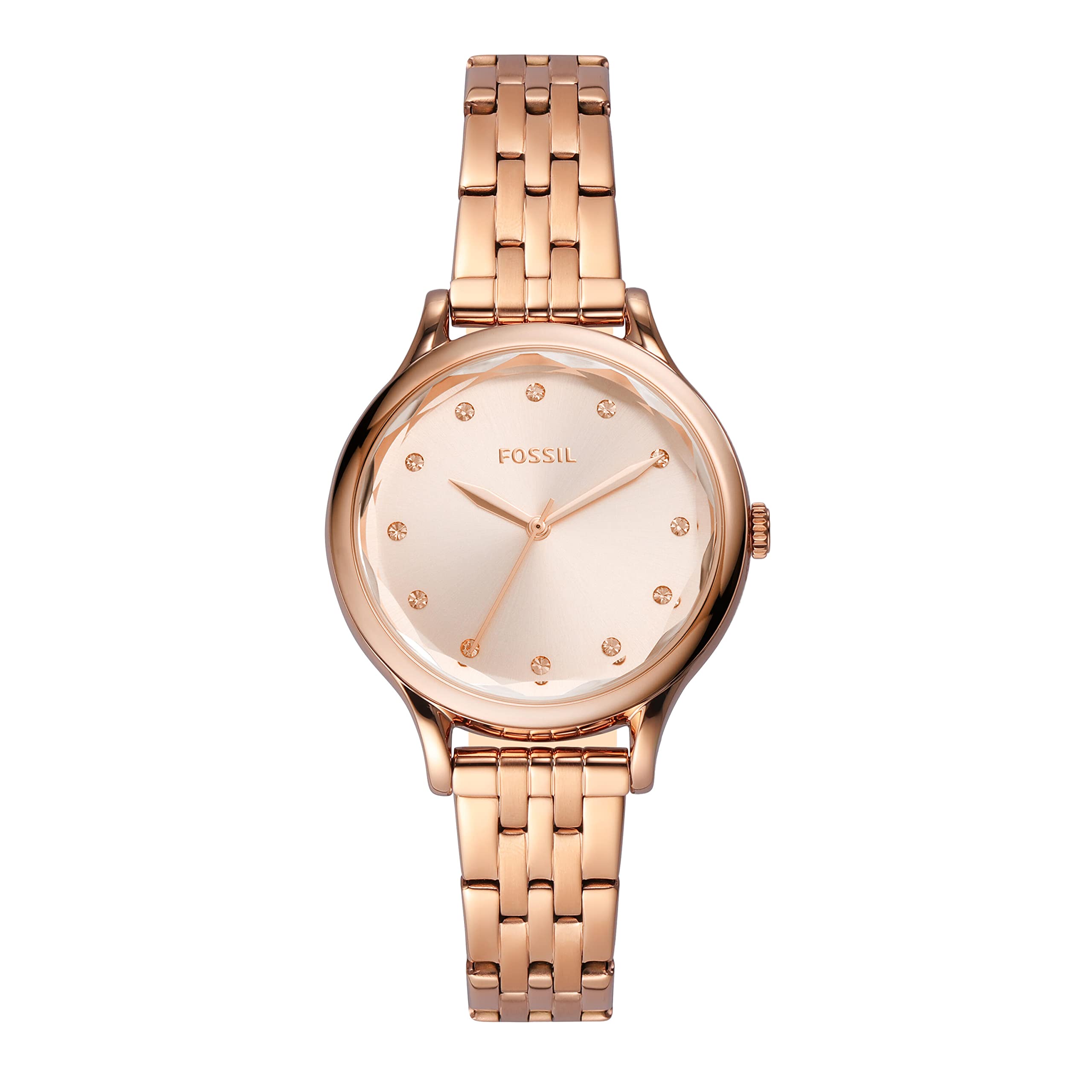 Женские часы Fossil LANEY BQ3862 Розовое золото