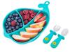 Giligums Silicone Whale Plate Dumel Cutlery