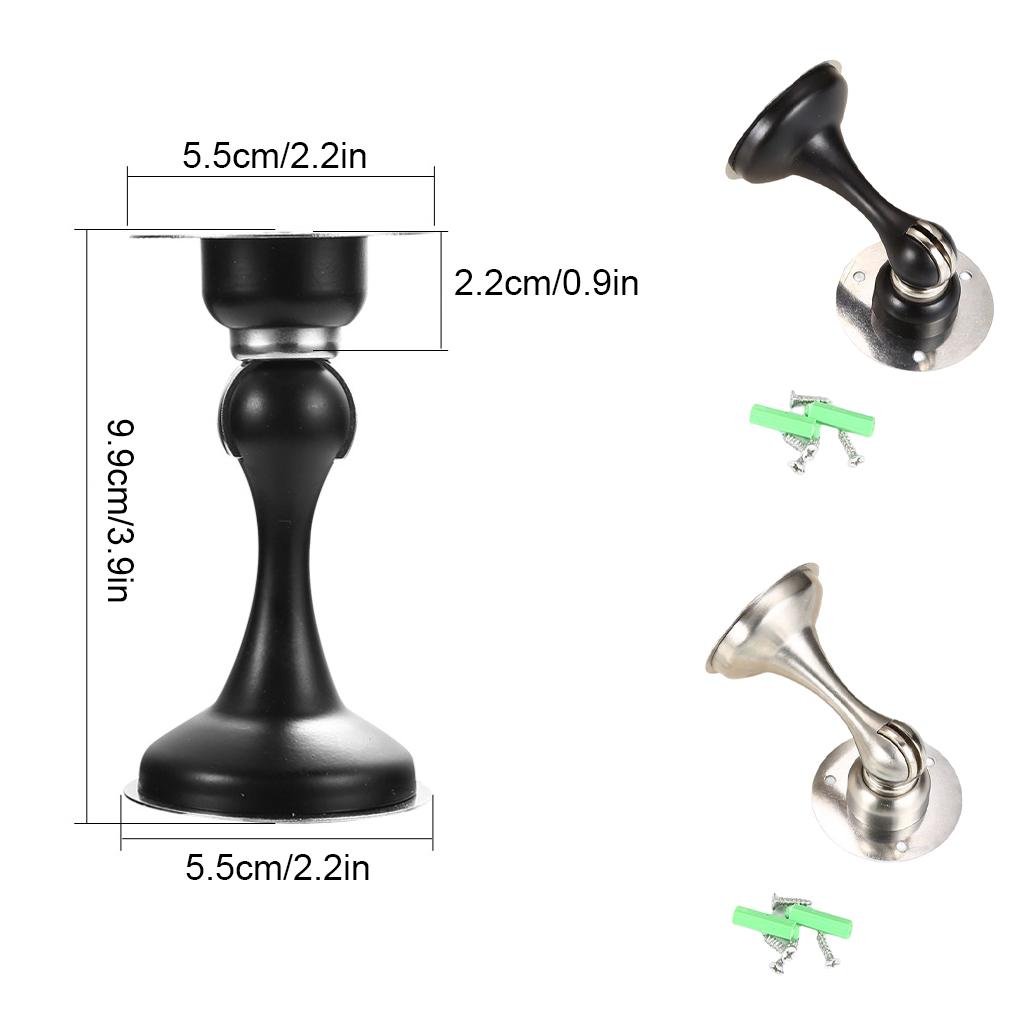 Door Stopper Steel Wind-Proof Anti-rust Doorstop Water-proof Stronger Indoor Furniture Hardware Bathroom Toilet Bedroom