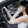 Lace Mesh Sunscreen Sleeves UV Protection Long Gloves Summer Outdoor Driving Gloves  Girls