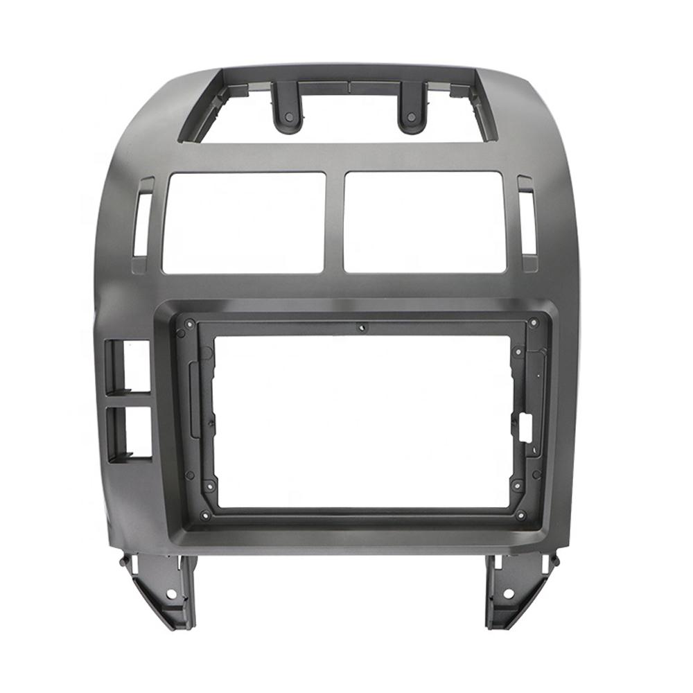 Car Fascia Navigation Fascias Dash Frame Kit For 9" Android Multimedia Player For Polo 2004 2005 2006 2007 2008 2009 2010