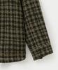 Satur Check Fleece Shirt Jacket Khaki