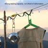 1pcAluminum Foldable Portable Hangers for Business Trips Ultra-light Non-slip Hangers for Road Trips Outdoor Camping Accessories