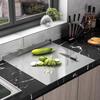 Tagliere a L in Acciaio Inossidabile di Grandi Dimensioni Tagliere Double-sided Utensile da Cucina Pannello Domestico per Tagliare Frutta e Impastare