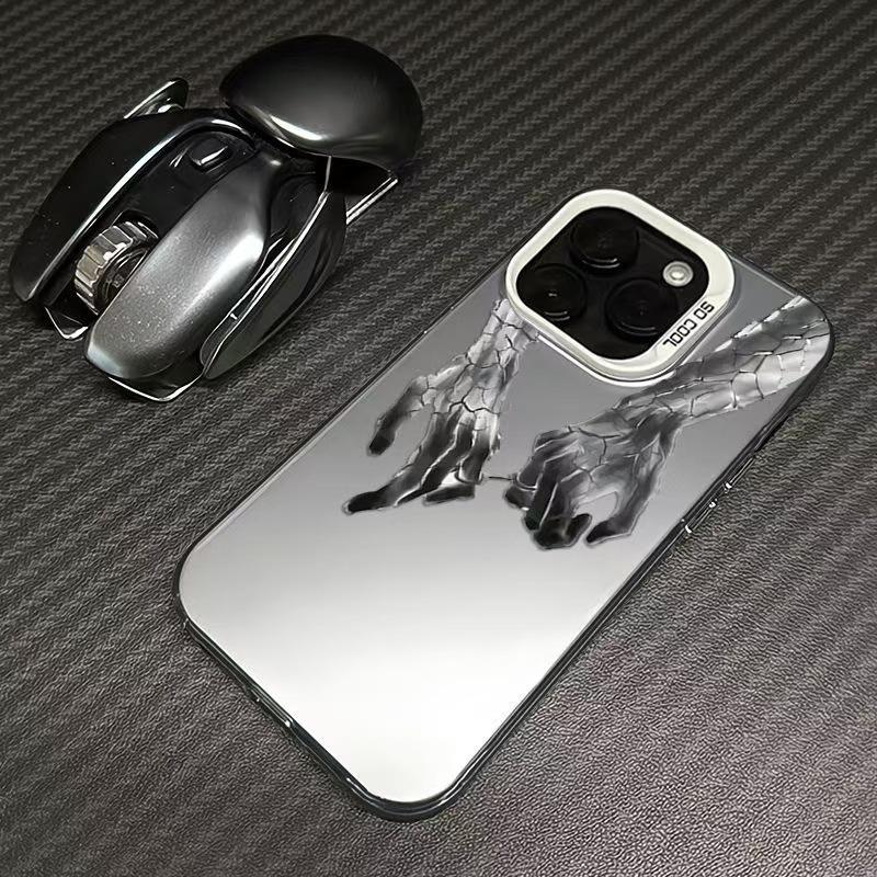 Χέρι-Χέρι Θήκη Κινητού iPhone 14, 15, 16 Pro & 17 Δημιουργική Διασυνοριακή
