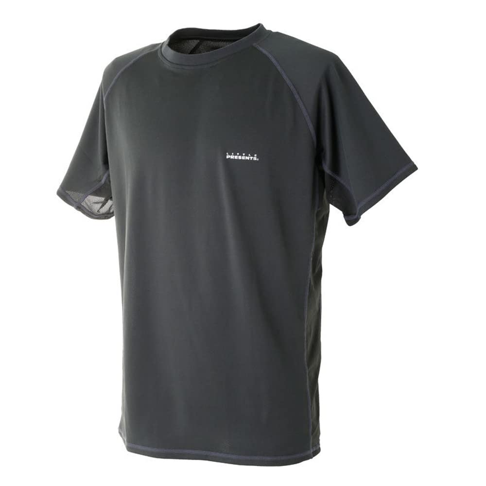

LITTLE PRESENTS Stretch Mesh Dry T-17 Charcoal Gray L