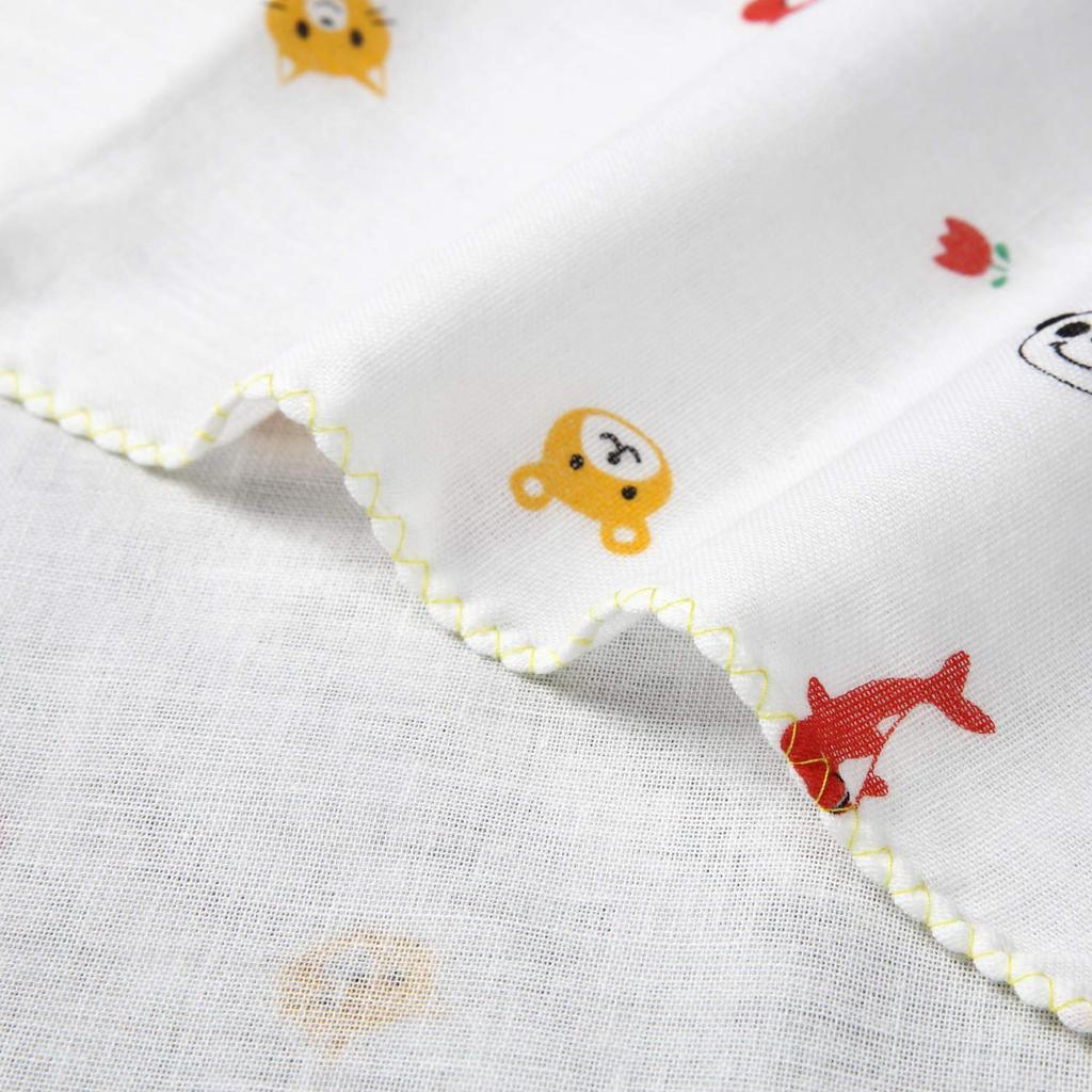 Isamu Shokai Cotton Gauze Bath Animal 33x70cm 2 Count 100% Towels, Print, (x 2) -