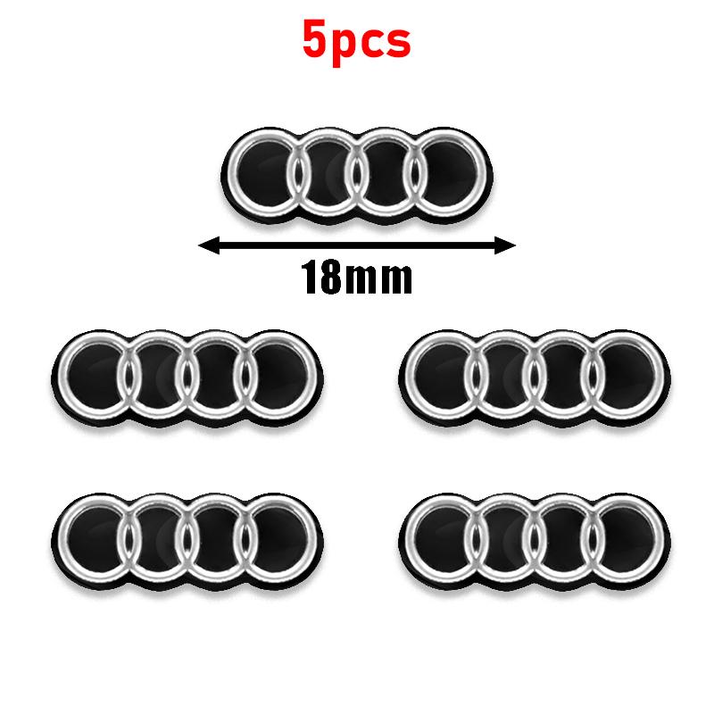 16/18mm Car Remote Key Sticker Aluminum Emblem Decoration Decal For hot A1 A2 A3 A4 A5 A6 A7 A8 Q2 Q3 Q4 Q5 Q6 Q7 Q8 TT RS3 RS7