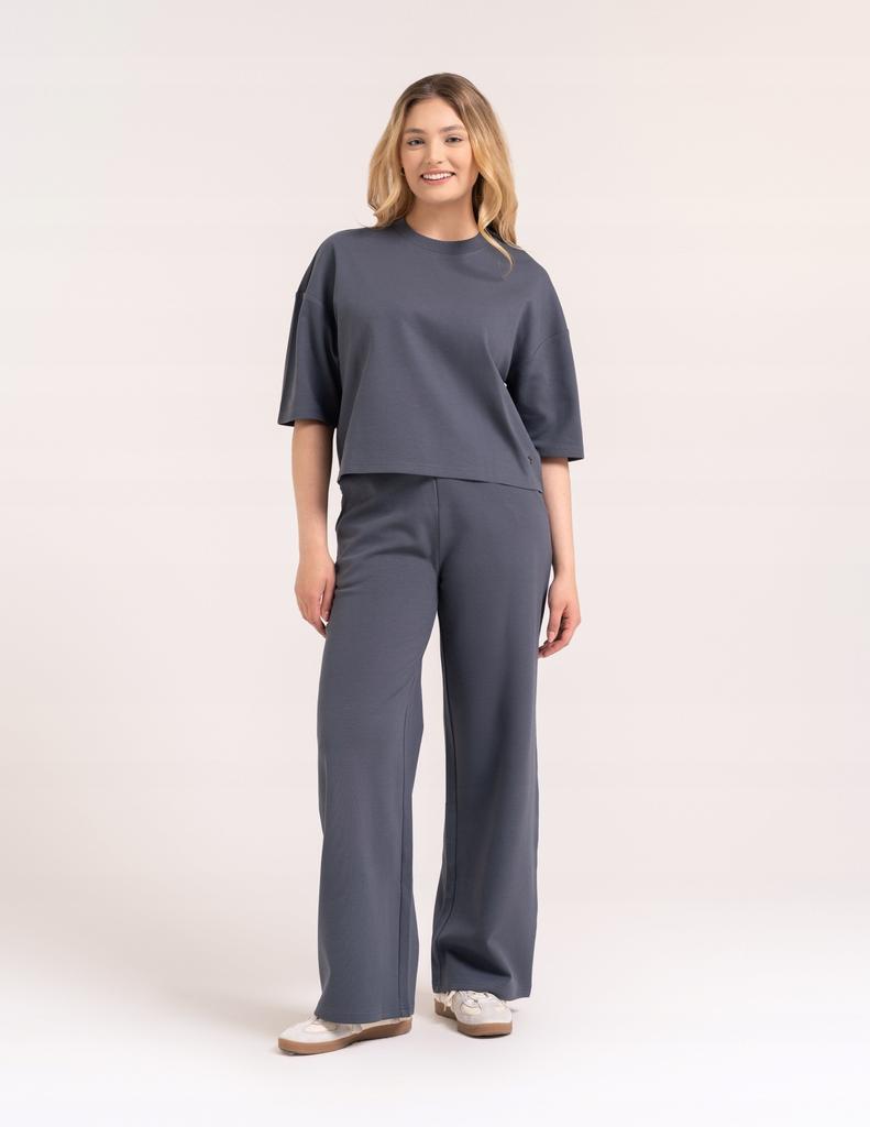 Women' Wide Leg Pants High Waist Comfortable Elegant Casual Moraj Graphite