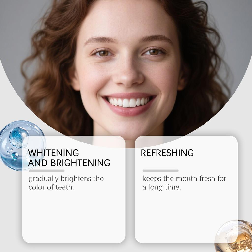 Peppermint Refreshing Toothpaste Freshens Breath, Protects Gums And Solidifies Glaze. Daily Cleaning Oral Care Toothpaste Reduces Tooth Decay.