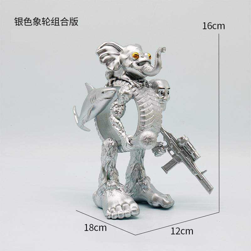 Tung Tung Sahur Action Figure Toy Tralalero TralalaLiriLi LarllaBoneca Ambalam Figure Toys Figurines Desktop Ornament