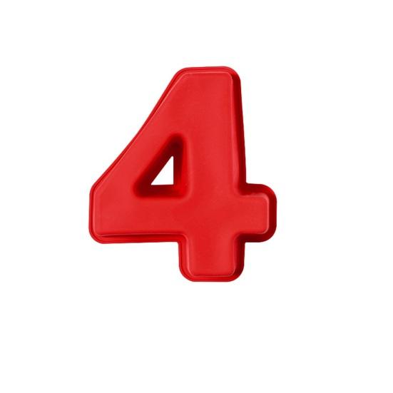 3D digitální dortová forma silikonová nepřilnavá číselná dortová forma na dorty vysoká