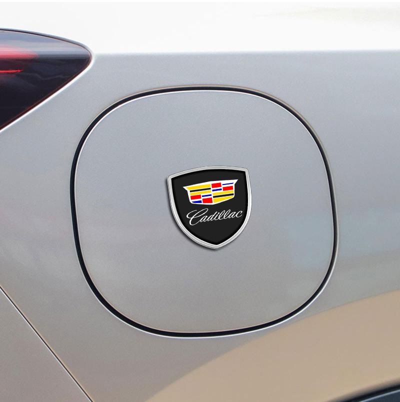 New 3D Metal Car Body Fender Emblem Shield Stickers Decor Auto For Cadillac CT4 CT5 CT6 ATS XTS