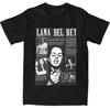 100 Cotton Tshirt Clothes Lana Del Rey Men Print Tshirt Summer Pure Cotton Women Retro Singer Album Print