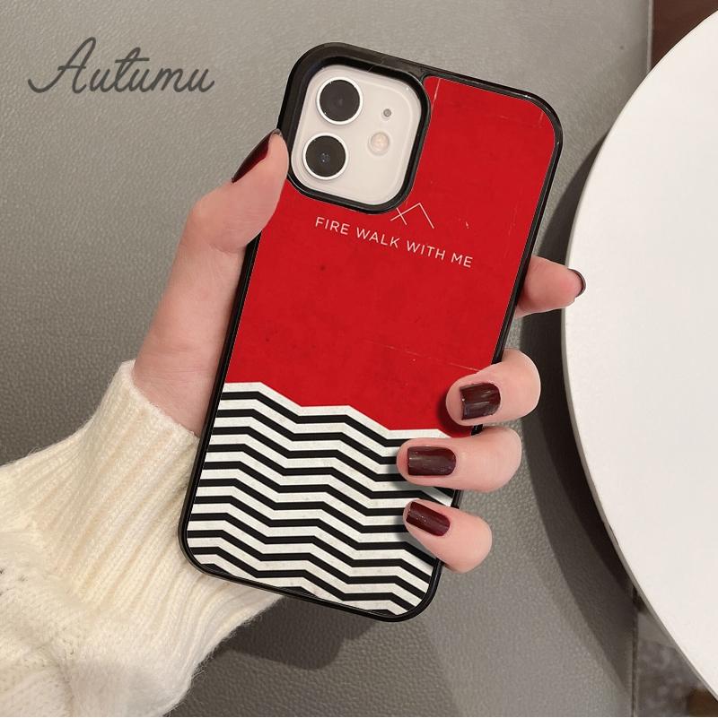 TWIN PEAKS TV-Show-Telefonhülle für iPhone 11 12 13 14 Pro Max Mini X XR XS SE 2020 6S 7 8 Plus Samsung Galaxy S21 S22 Cover Shell