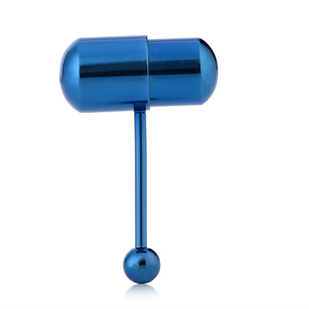 Vibrating Tongue Ring Stud Barbell Stainless Steel Body Piercing Jewelry (#23)