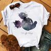 Disney Cartoon Mickey Mouse Print Cotton T-Shirt Women Tops Graphic Hippie Tees Funny Harajuku T-shirt Fashion Female Tshirt