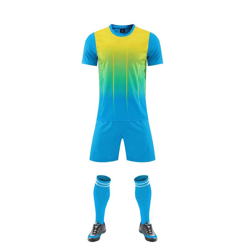 A short-sleeved football game quick-drying training jersey custom football jersey suit for men and women and children