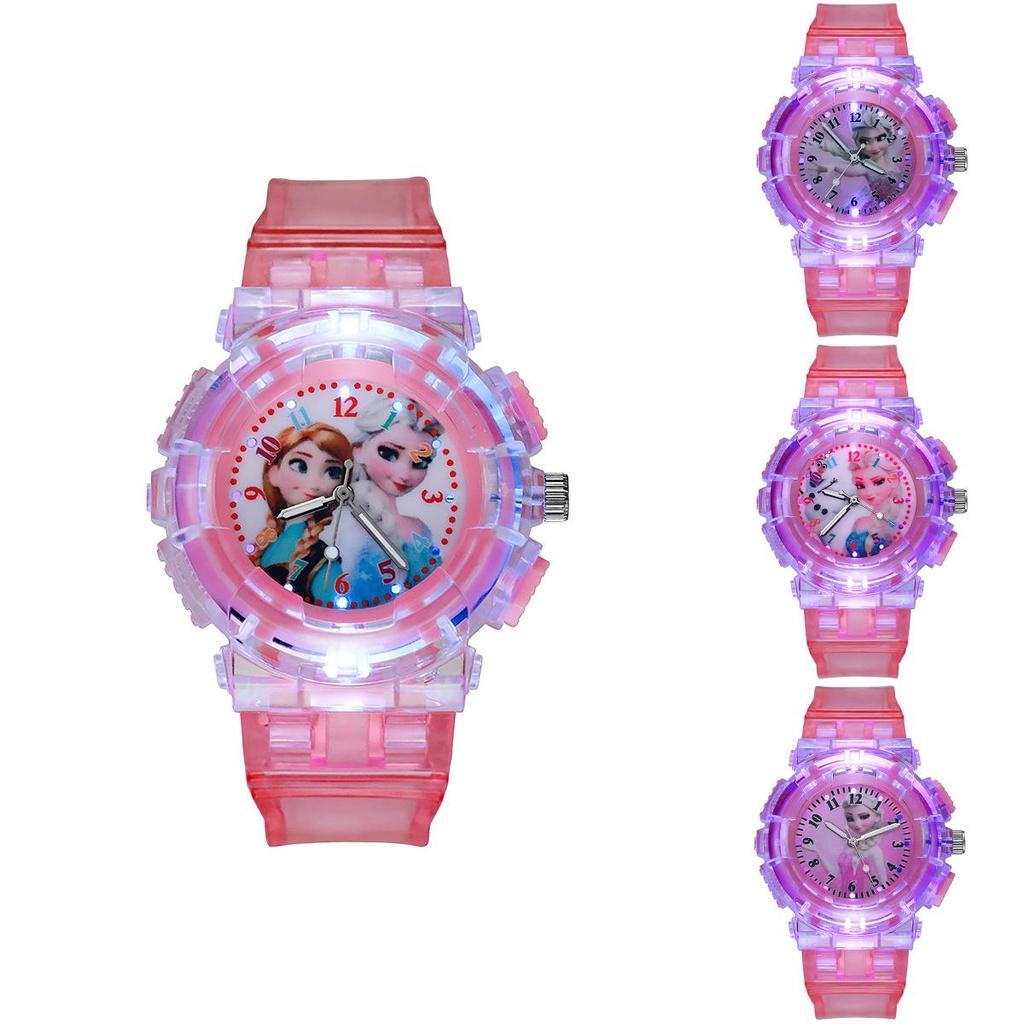 New Children's Watch Wholesale Plastic Frozen Watch With Night Light Cross-border E-commerce Source Characters)