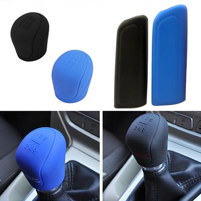 Huse universale pentru frâna de mână auto manuală din silicon Mănușă de schimbare a vitezei Capa butonului pentru capul vitezei Husă moale pentru frâna de mână Husă Protector de piele