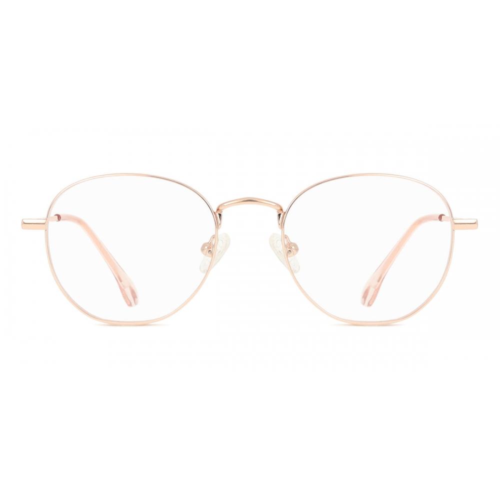Full Rim Oval Rose Gold Smartbuy Collection Hokk M298 Fashion Unisex Eyeglasses