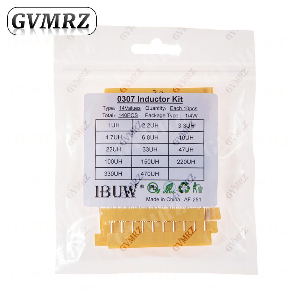 Color Ring Inductor Assortment 0307 1/4W 0410 1/2W 1UH 10UH 100UH Inductors Inductors Assorted Set Kit