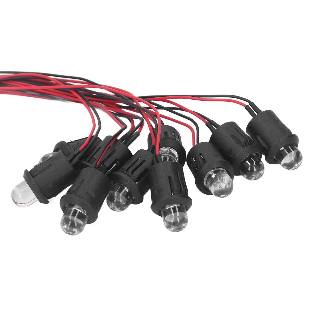 10PCS Water Clear Bulb LED Light Lamp Bulb 12V Prewired Emitting Diodes  Boat Application