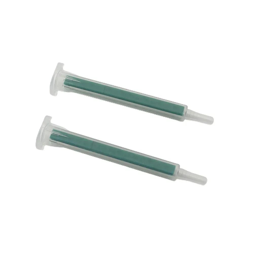 AB Mixing Hose 50 Pieces 2K Adhesive Mixing Tips Mixer Nozzles Static Mixer 16 Knots Tool Accessories Dispensing Syringes