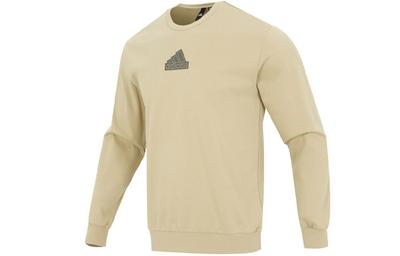 Sweatshirts Men's Khaki Crew Neck Moderate Regular IP4966
