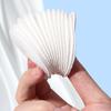 100/400pcs soft and breathable round cotton pad with double-sided texture is used for daily facial cleaning and makeup removal