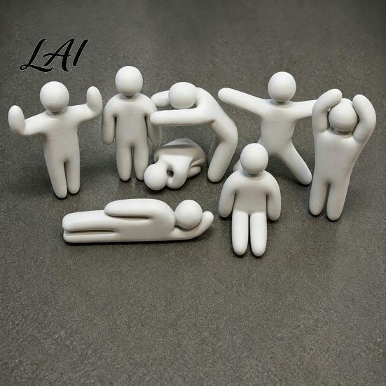 Handgefertigte Malprojekte 8 Stück Meccha Chamäleon Figuren 3D Gedruckte Gelenkige Action Mehrfarbige Spielzeugfiguren DIY Leere Graffiti Malspielzeug,