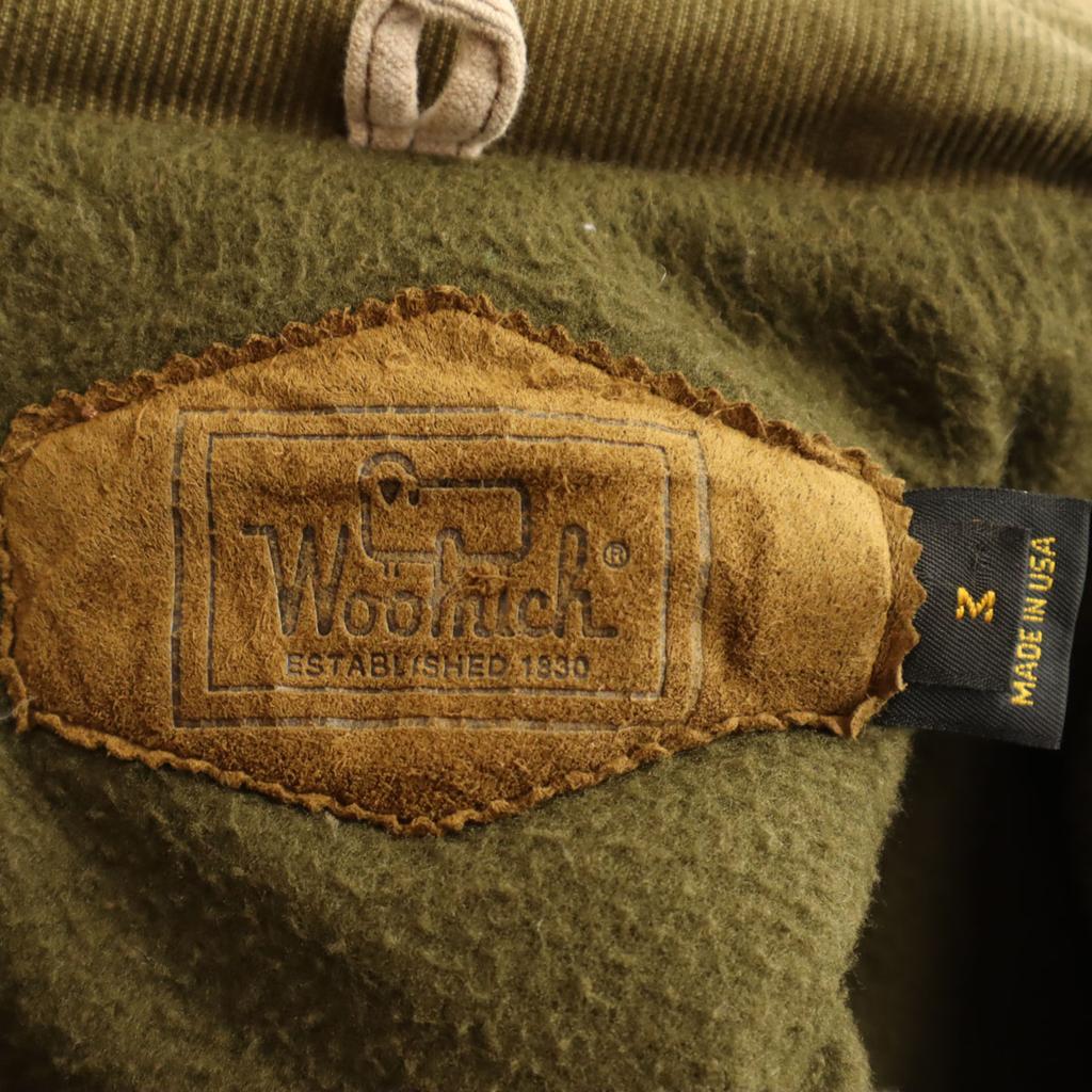 Woolrich Anni '90 Made in USA Vecchio cappotto con colletto in velluto a coste M beige da uomo Usato